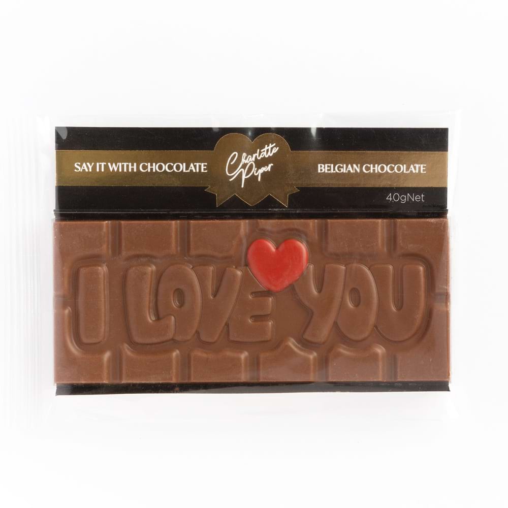 I Love You Chocolate Bar 40g