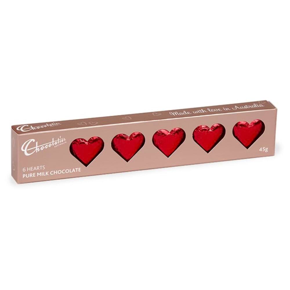 45g Solid Milk Chocolate Hearts