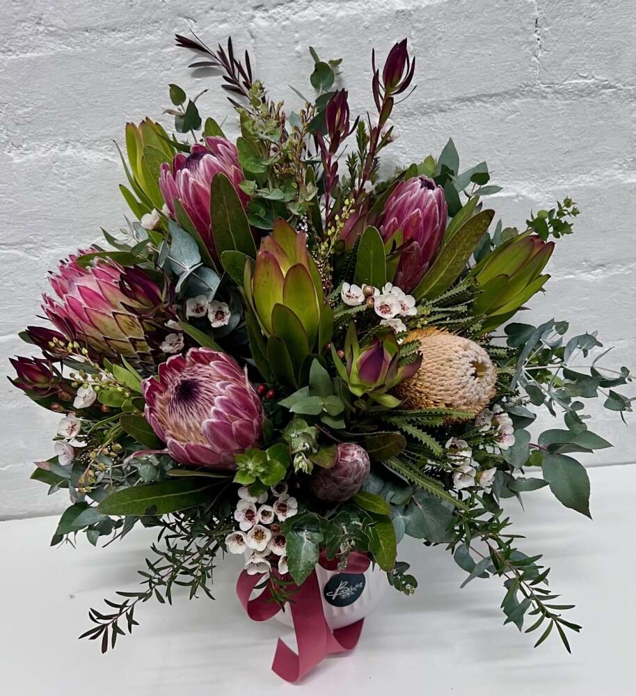 Native flower Arrangement - ceramic pot